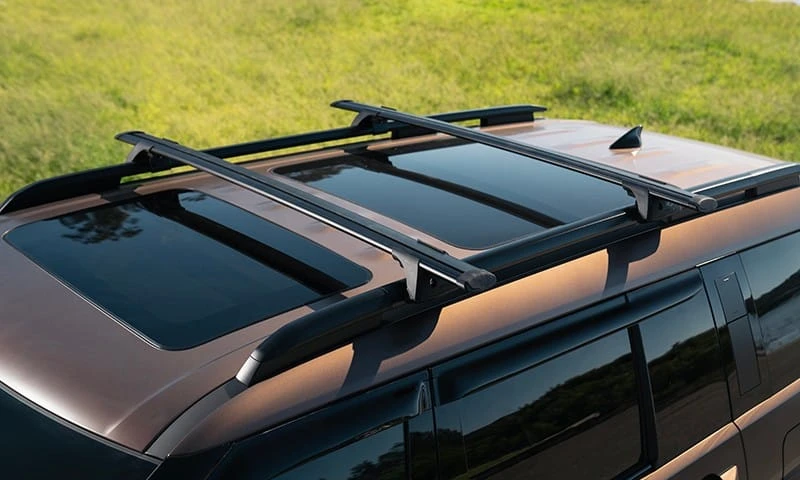 Hyundai genuine roof racks | through