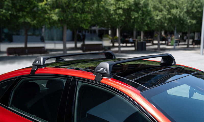 Hyundai genuine roof racks flush