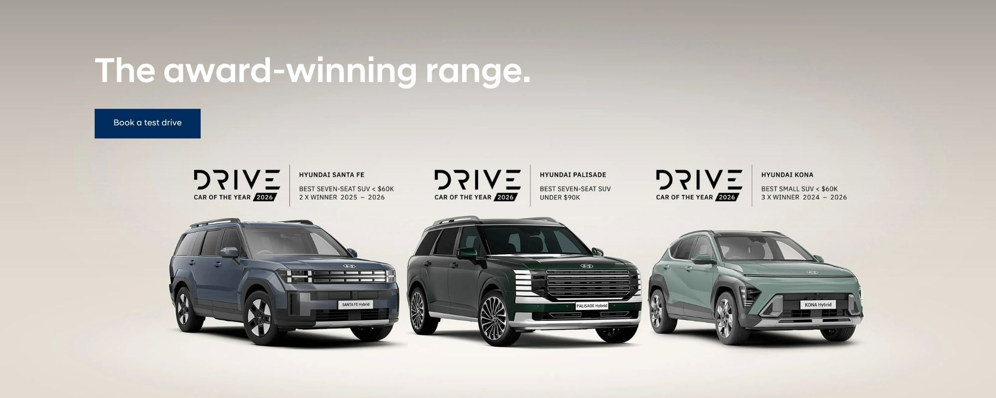 The award-winning range.