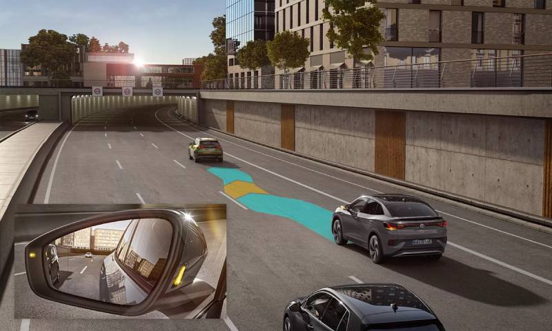 Your ID.5 stays true to its track Lane Assist Image