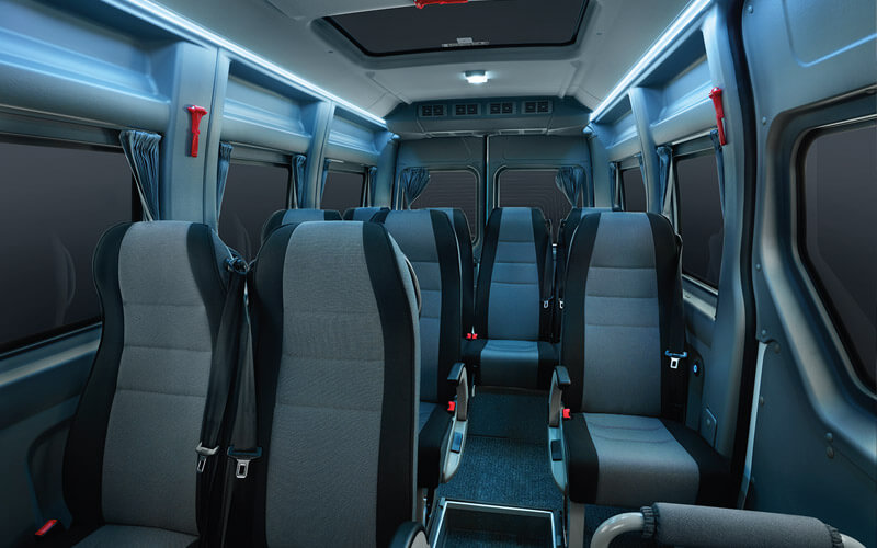 Master Bus Comfortable interior ambiance