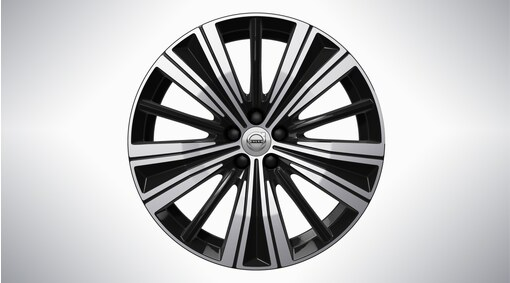 20&rdquo; 5-Multi Spoke Black Diamond Cut - 1186