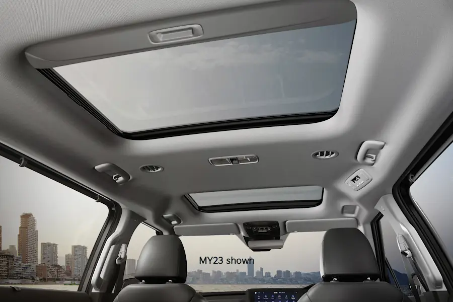 Dual sunroof