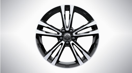 19" 5-Double Spoke Black Diamond Cut - 224
