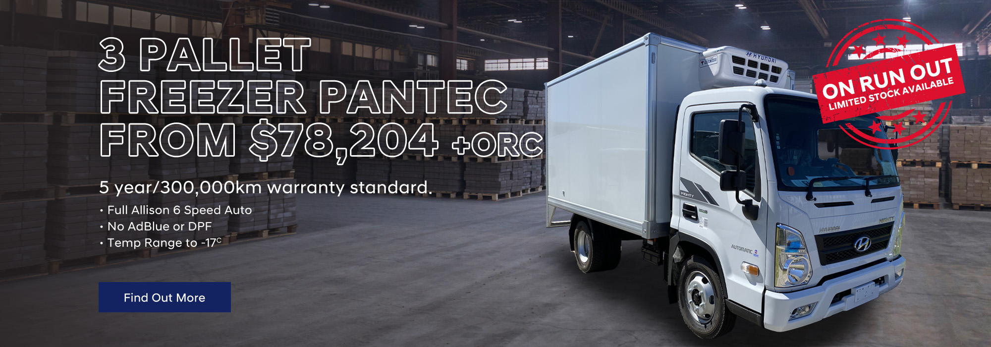 3 Pallet Freezer Pantec