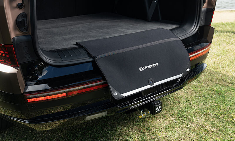 Fabric rear bumper protector