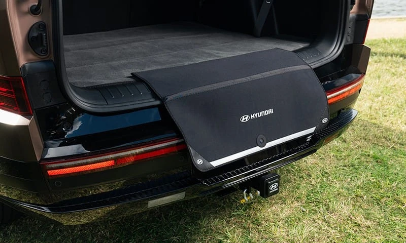 Fabric rear bumper protector