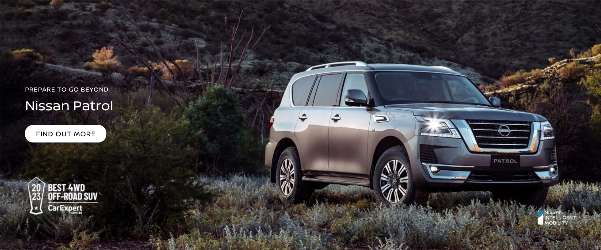 Prepare to go beyond. Nissan Patrol. Find out more. 