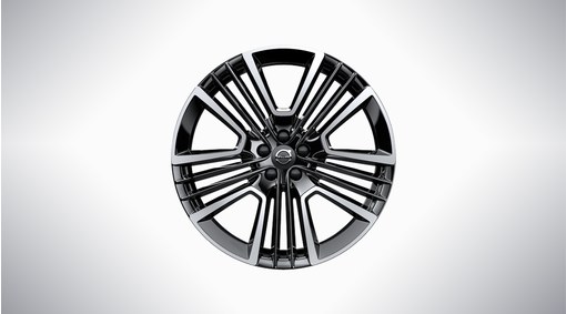 21&quot; 5-Triple Open Spoke Black Diamond Cut - W011