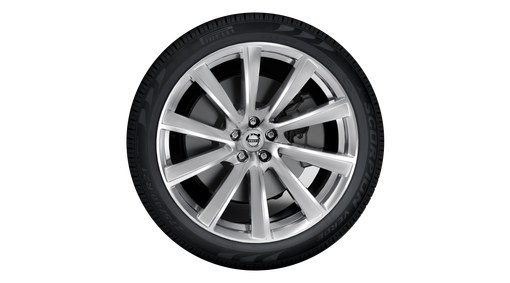 21" 10-Spoke Turbine Tinted Silver Diamond Cut - 800144