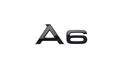 Model name, A6 in black, for the rear