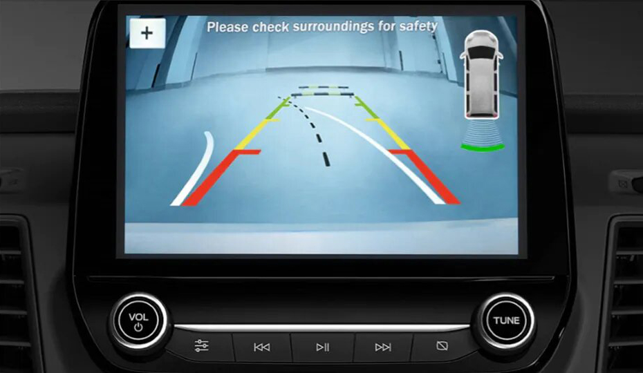 Transit Bus Reverse Camera with Front and Rear Parking Sensors