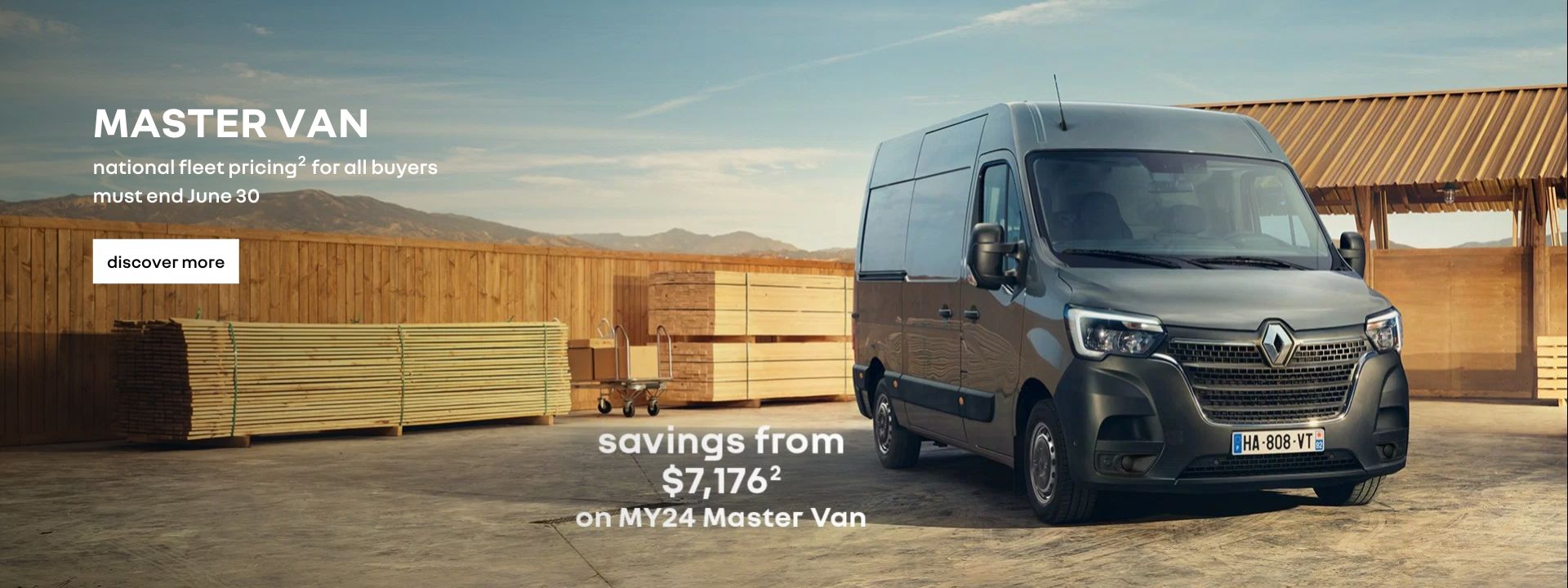 Master Van. National fleet pricing for all buyers