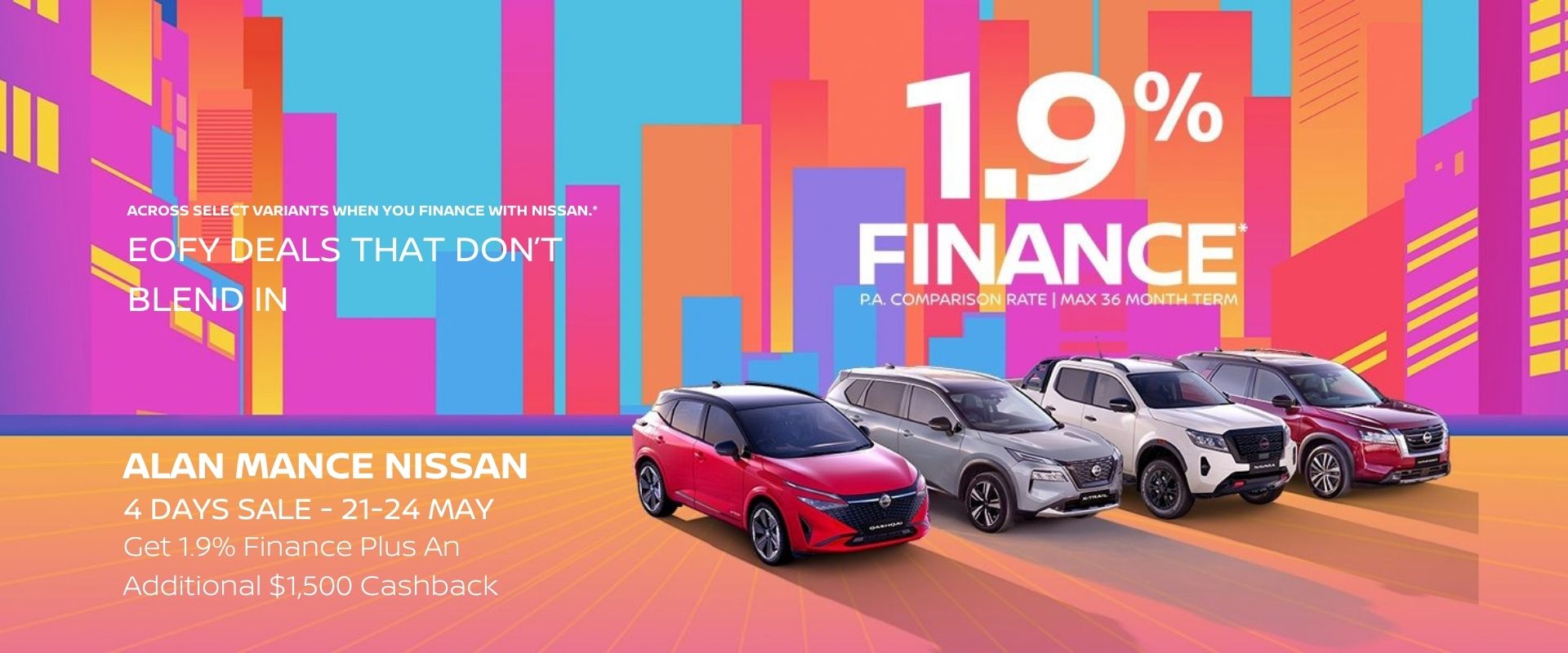 Nissan 4 Days Sale - 21-24 May
