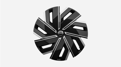 20" 7-Spoke Glossy Silver / Glossy Black