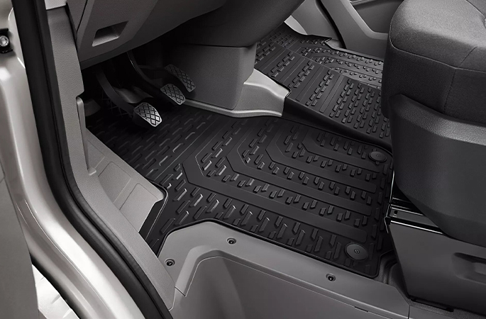 Rubber floor mats