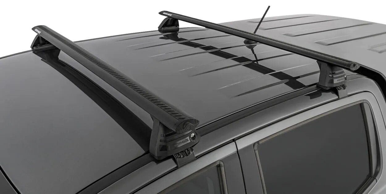 <img src="Carry Bars - for Cabin less Roof Rails - Double Cab - Vortex Style - Black