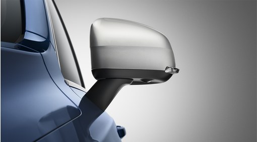 Door mirrors with autodim