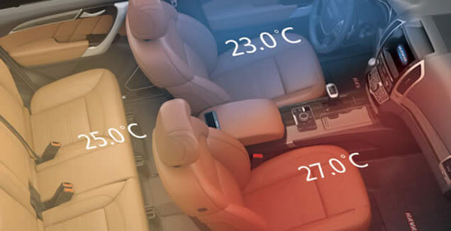 H9 TRI-ZONE CLIMATE CONTROL