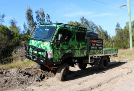 2025 Fuso Canter 4x4 4X4 CREW CAB  TOY HAULER  Tray Dropside