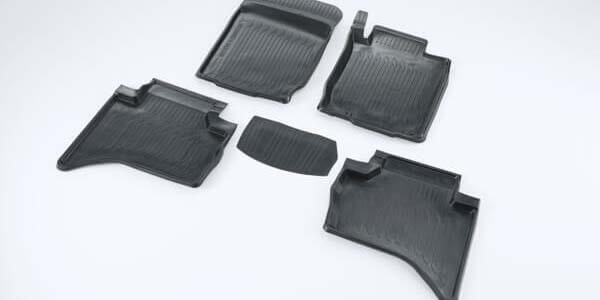 Rubber Mat Set - Front and Rear (High Edge)