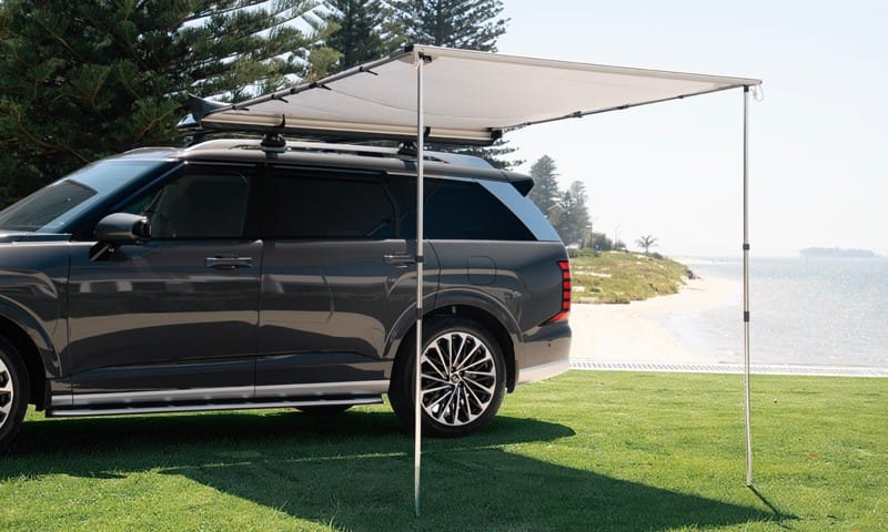 2.0m x 2.5m side awning (includes fitting brackets)