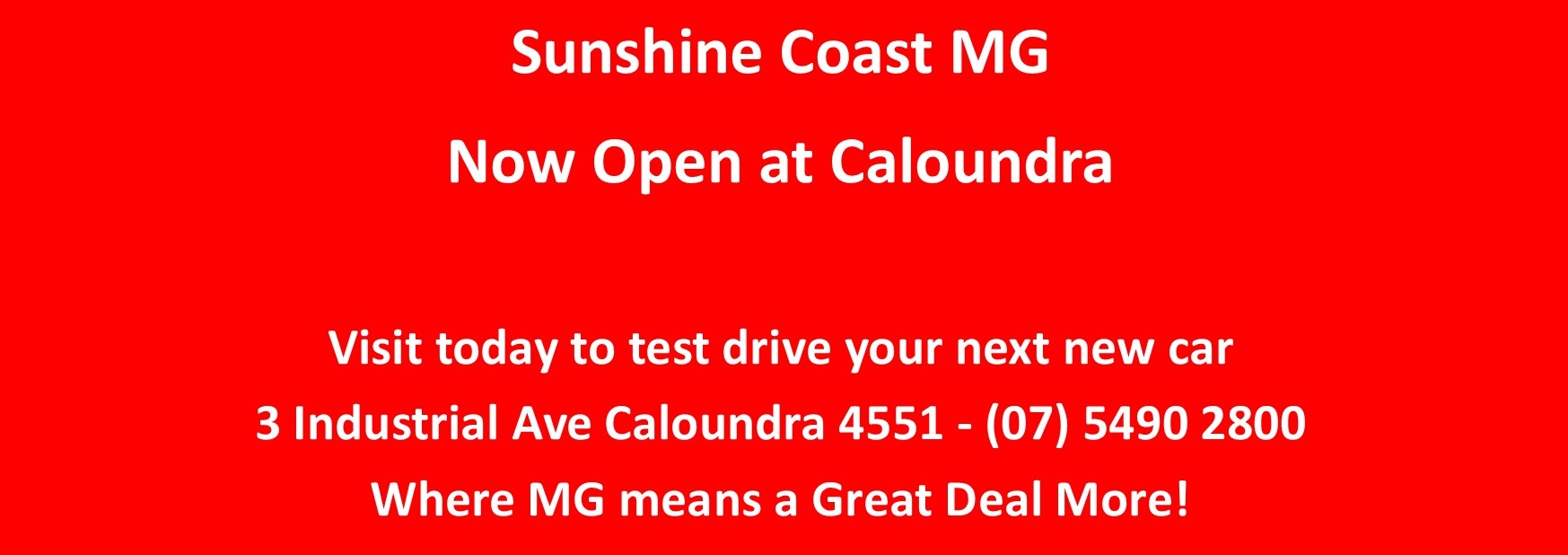 Caloundra Opening MG