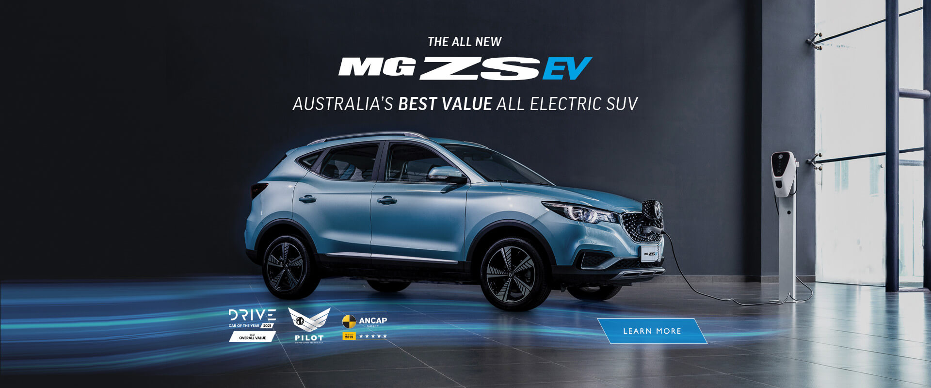 MG ZS EV. Australia's best value all electric SUV.