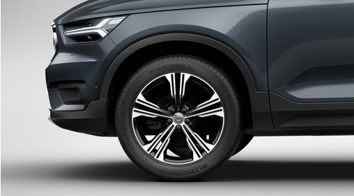 Complete wheels, 19&quot; 5-Double Spoke Black Diamond Cut - C924