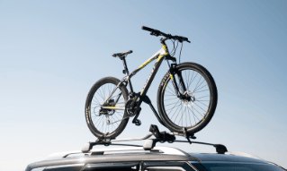 Bike carrier wheel on