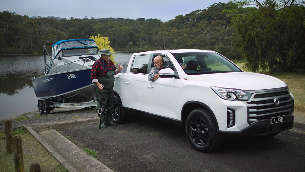With a 3.5 tonne braked towing capacity there isn’t much the Musso can’t handle. Image