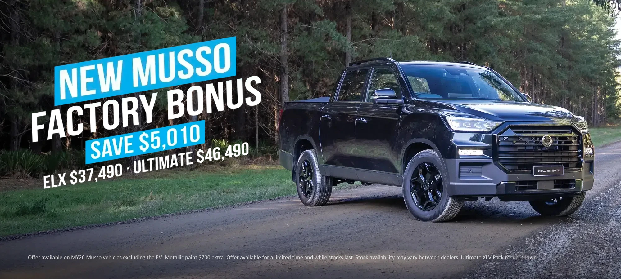 NEW MUSSO FACTORY BONUS