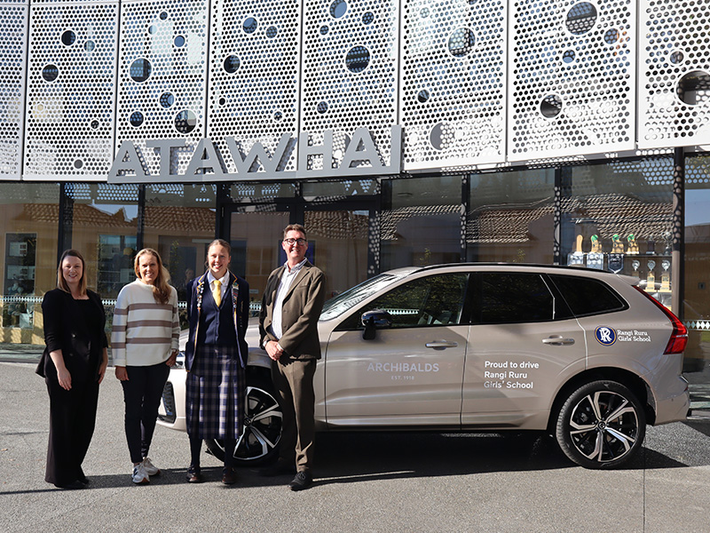 Archibalds and Volvo Cars Christchurch Partner with Rangi Ruru Girls School into 2025