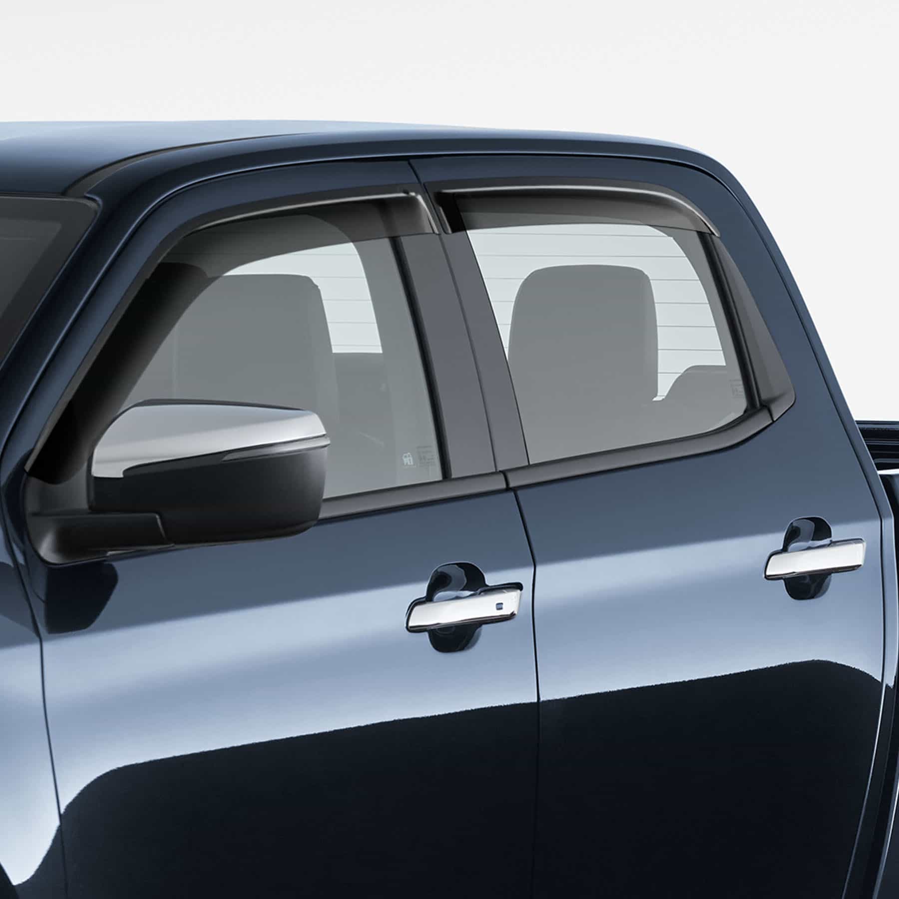 Slimline Weathershields - Dual Cab