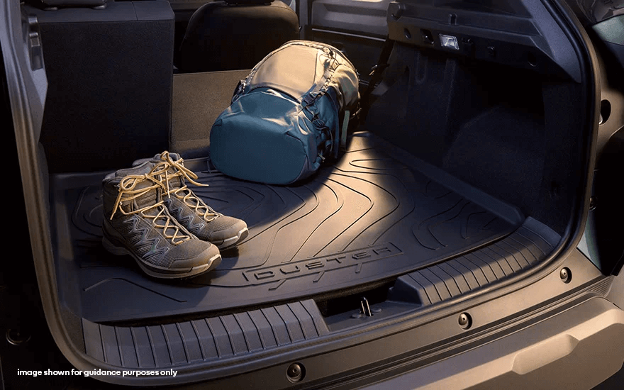 Luggage compartment tray - without double floor