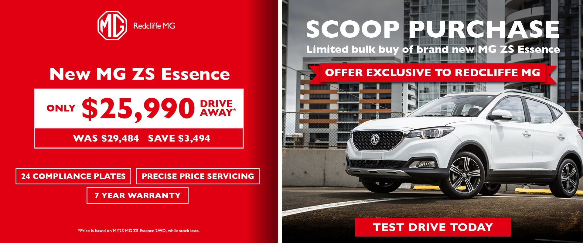 MG ZS Essence 2WD Scoop Purchase