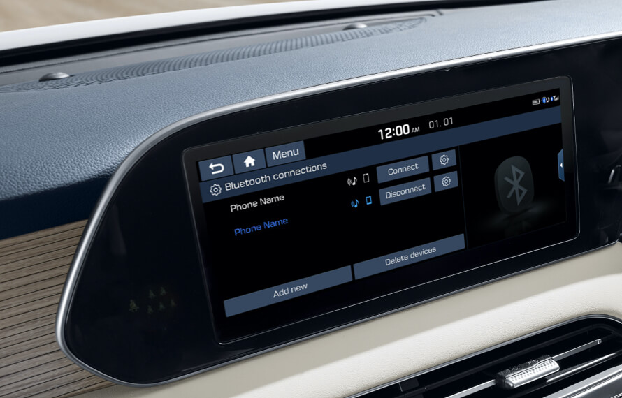 Palisade Multi-Bluetooth Connectivity.