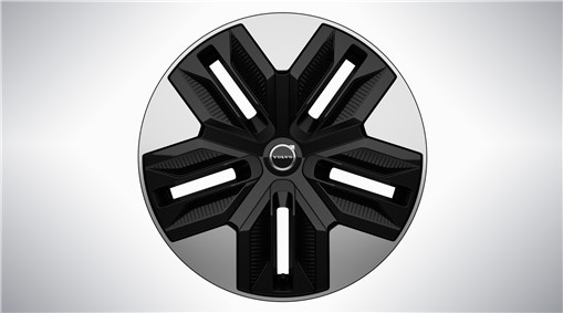 18" 5-Spoke Silver/ Glossy Black