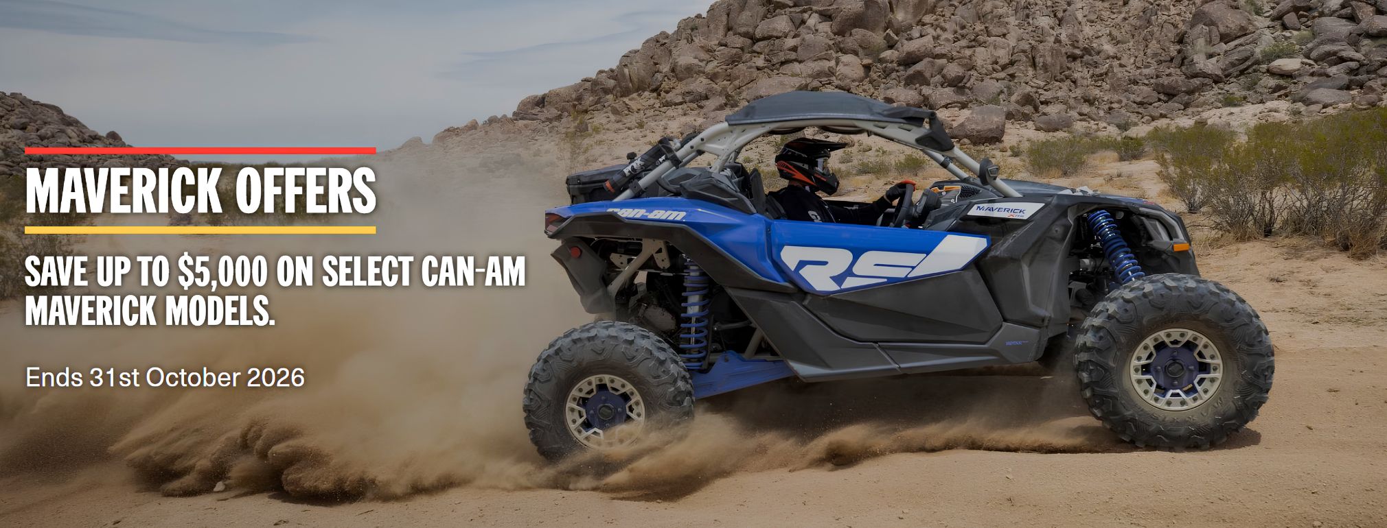 Maverick Offers. Save up to $5000 on select Can-am Maverick Models.