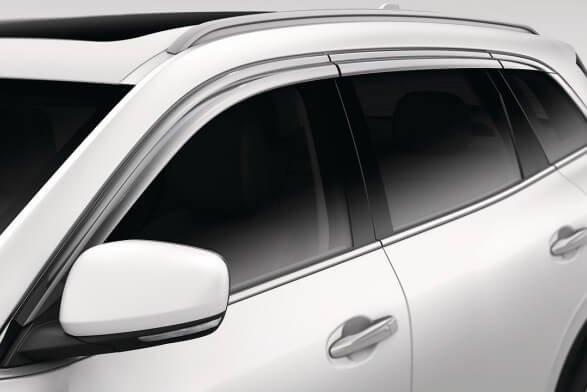 Chrome weathershields - left and right