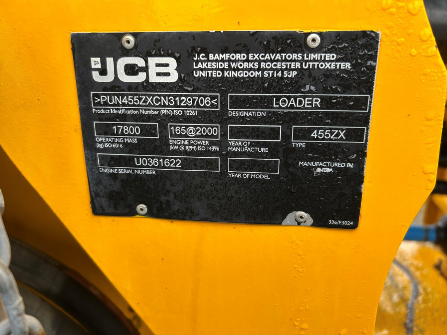 2022 JCB 455 ZX Wheel Loader  Wheel Loader Image 12