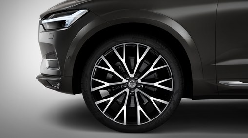 Complete wheels, 22&quot; 10-Open Spoke Black Diamond Cut - C009