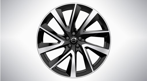 21&quot; 5-V Spoke Black Diamond Cut - 1014