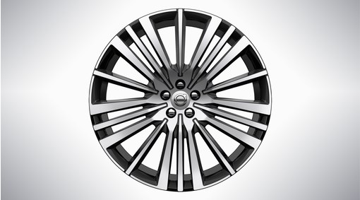 22" 20-Spoke Black Diamond Cut Alloy Wheel &ndash; 800147