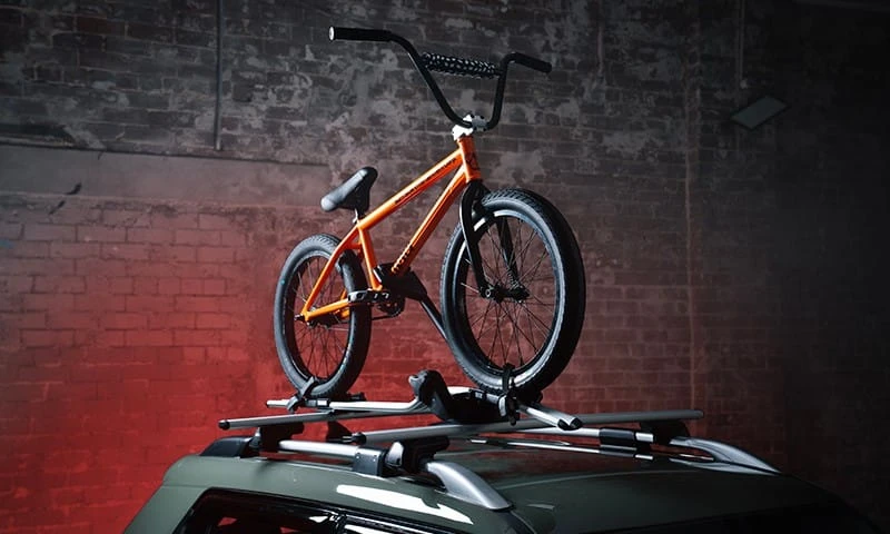 Bike carrier wheel on
