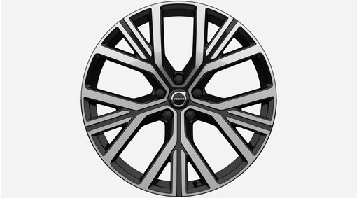22" 5-Y Spoke Glossy Black Diamond Cut - 1298