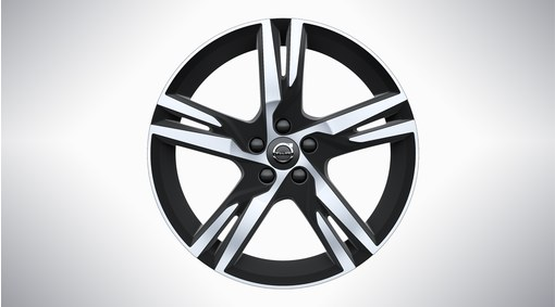 19" 5-Double Spoke Black Diamond Cut - 1241