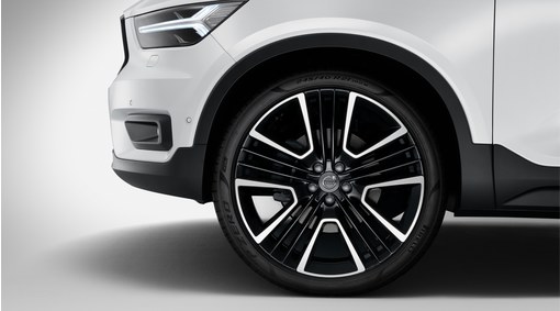 Complete wheels, 21&quot; 5-Triple Open Spoke Black Diamond Cut - C011