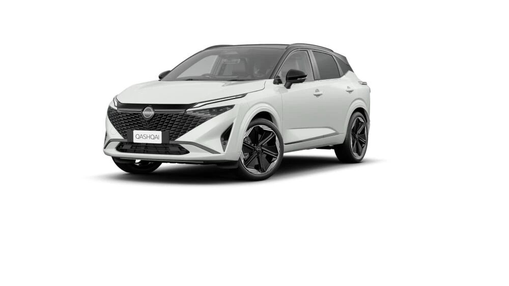 Two-Tone Pearl White and Black Onyx Roof