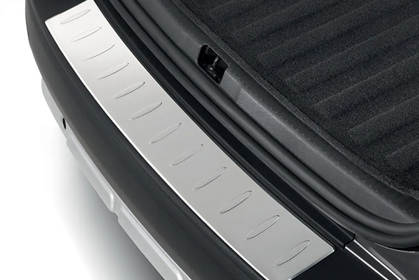 Stainless steel luggage compartment sill